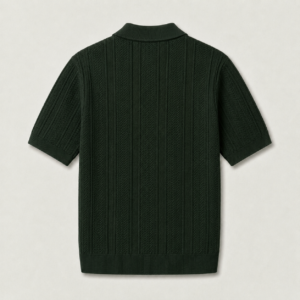 Polo en Maille – vert forêt