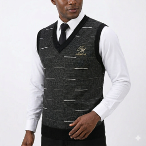 Gilet Eclat d&rsquo;or – Maille Prestige sans Manches